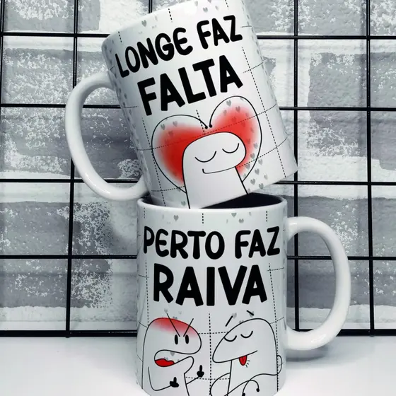 Caneca Dia dos Namorados Meme Flork Personalizada Varios Modelos- Presente Dia Dos Namorados