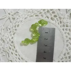 miçangas pingente moranguinho acrílico verde 10 pçs