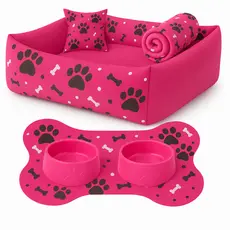 Caminha pra pet Cama Pet Cachorro Gato Almofada Lavável + Tapete + Almofada + Lençol