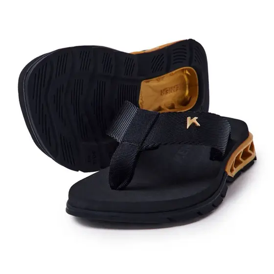 Sandália Chinelo Kenner Rakka Kids Infantil Original DVZ Dourado