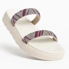 Papete Vizzano Strass Brilho Tratorada Original 6459.110 Branco e Magenta