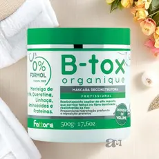 Btox Organique Fattore 500g Máscara Reconstrutora  – Volume Reduzido e Brilho Intenso