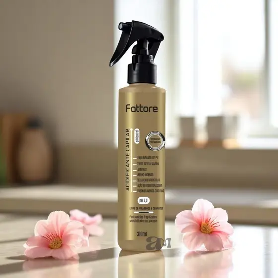 Acidificante Capilar Fattore 300ml – pH 3.0, Brilho e Reconstrução