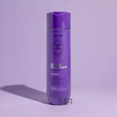 Shampoo Matizador Fattore Ultra Platinum 300ml – Anti-Amarelado para Loiros e Grisalhos