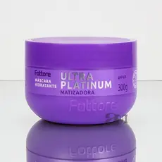 Máscara Matizadora Fattore Ultra Platinum 300g – Brilho e Nutrição Gradual