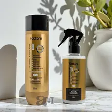 Kit Fattore: Shampoo Acidificante 300ml + Fluido Reparador 200ml – pH 5,0/3,0