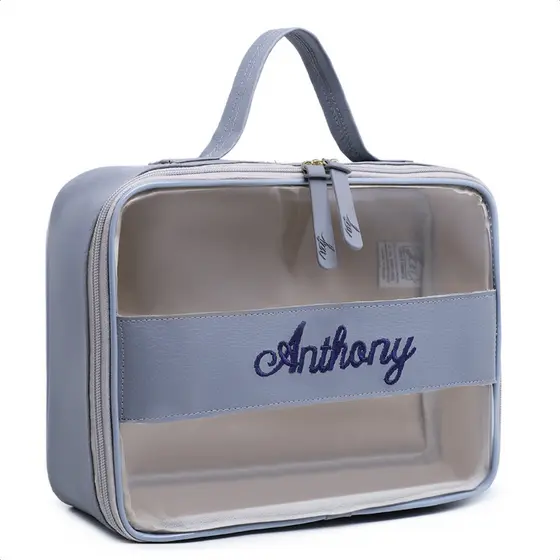 Maleta Grande Personalizada Transparente Necessaire Maquiagem