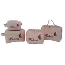 Kit Maternidade Personalizado Bordado Maletas Necessaires Viagem