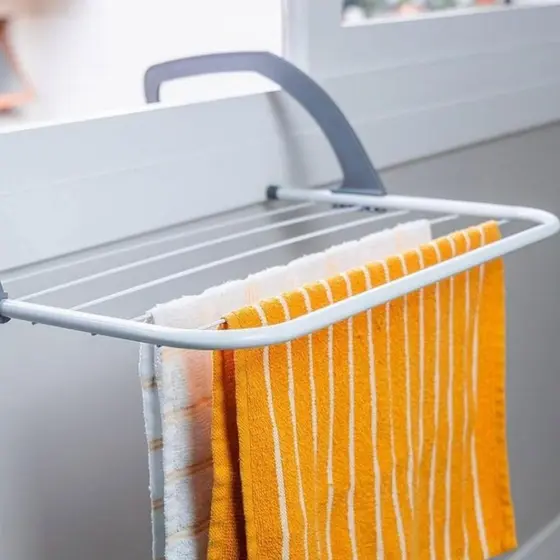 Varal Portátil Para Apartamento Secador De Roupas Prático e Retrátil Para Janela e Parede.