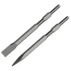 Kit Ponteiro E Talhadeira Sextavado 17x280mm Para Martelete