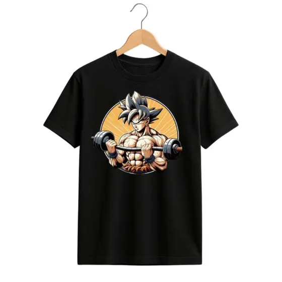 Camiseta Anime 1980 Academia Unissex Estilo Casual Treino Fitness Confortável Camisa Colecionavel