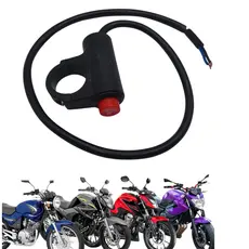 Interruptor Botão Pisca Alerta Universal Com Suporte Moto