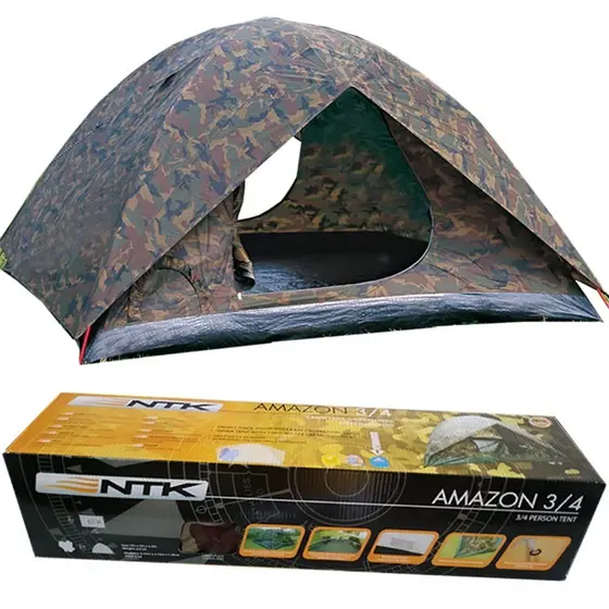 Barraca de Camping Camping Camuflada 4 Pessoas Nautika Amazon Acampamento Impermeável