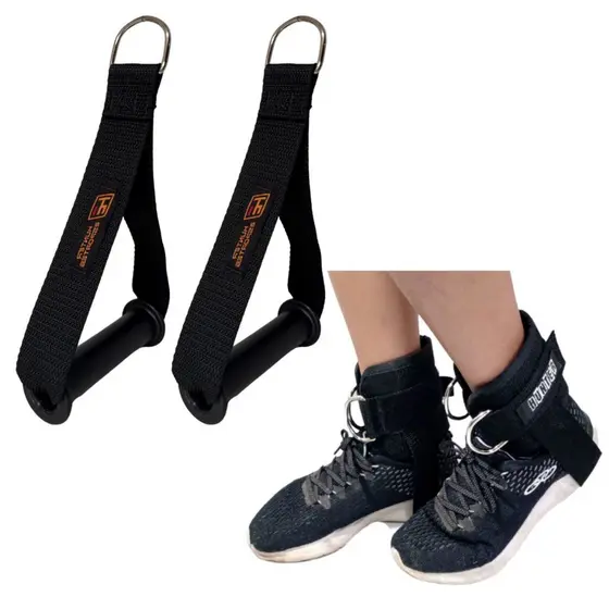 Kit Caneleira Cross Over E Puxador Academia Musculação