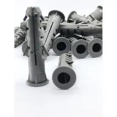 Kit 1000 Buchas 8mm com Anel/Aba Fixação Parede Bloco Maciça Tijolo Reboco Resistente IV PLAST