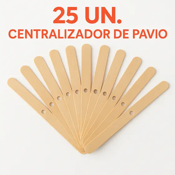25 UN Centralizador Pavio Velas Artesanais Decorativas 11CM Madeira Suporte Fixador Artesanal DIY