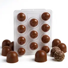 Novidade 01 Forma Silicone Trufa Mini 30g (ref 813)18 Cavidades Bombom Festa Aniversário Venda