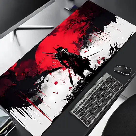 Samurai Guerreiro Mouse Pad Gamer Acessórios do Computador Tapete de Mesa