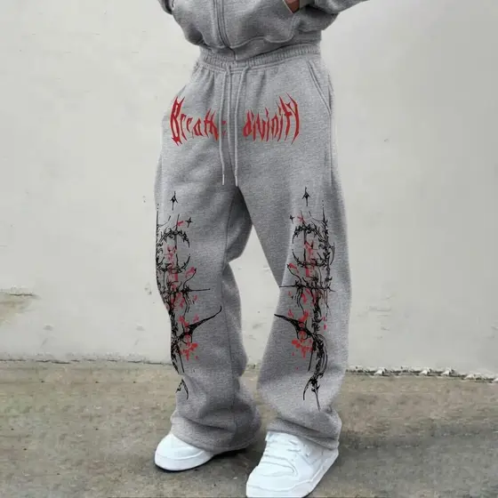 Calça Moletom Streetwear Masculina/Feminina Unissex Breathe Divinity Ideal Para O Dia a Dia