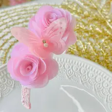 Tiara infantil rosa / Tiara luxo / arco infantil/ arco de cabelo rosa / Tiara flor