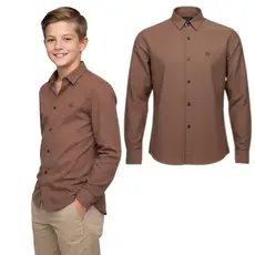 Camisa Infantil Social Manga Longa Meninos