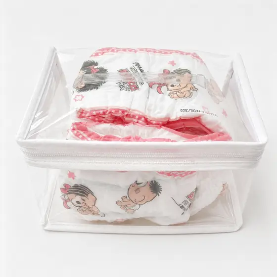 1 Unidade Nécessaire Transparente Organizador Bolsa Mala Saída Maternidade Troca e Fralda bebe