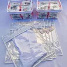 Kit 6 Saquinhos Bebe Gestante Organizador Mala Maternidade TAG + 2 Nécessaire Porta Fraldas Remédio.