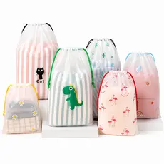 Kit 5 Sacos Organizadores Mala Maternidade Viagem Roupas Bebê Reutilizáveis Multiuso Presente