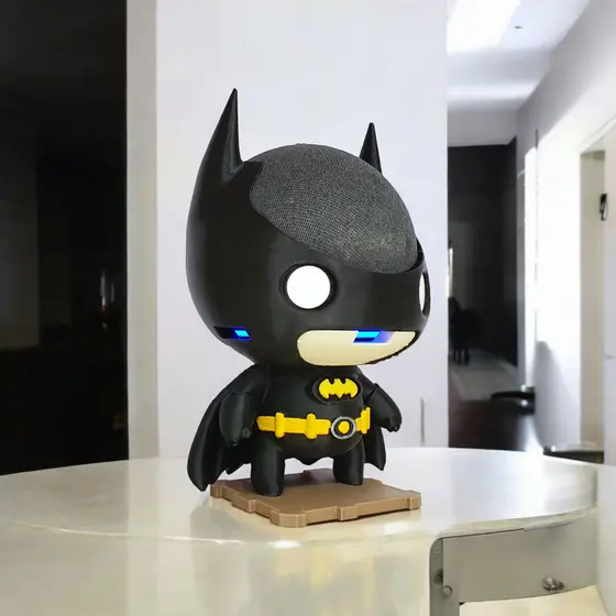 Suporte Alexa Echo Dot 4 ou Echo Dot 5 Batman - Escultura, Presente, decoração, música, som Amazon