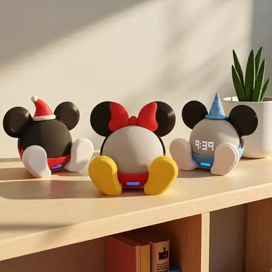 Suporte Alexa Echo Dot 4 ou Echo Dot 5 Mickey OU Minnie Disney Escultura, Presente, decoração