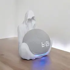 Suporte Alexa Echo Dot 4, Echo Dot 5 tema Guardião Épico. Presente, decoração, Stand de mesa Amazon
