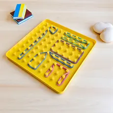Geoplano Pedagógico – Brinquedo Educativo de Matemática e Formas Geométricas | Didático, Escolar