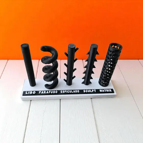 Maquete Fios De Pdo. treinamentos em procedimentos estéticos decoração funcional. Impressão 3D