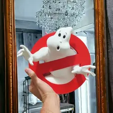 Ícone Decorativo Caça Fantasmas. Fabricado Via Impressão 3d