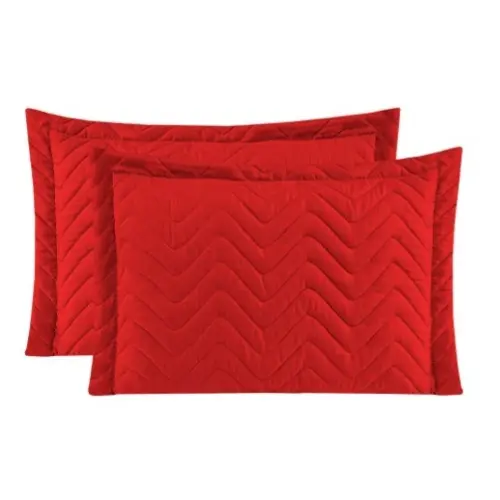 Kit 2 Fronhas Capa de Travesseiro Matelada 70x50cm Vermelha – Conforto e Qualidade