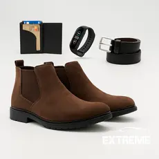 Bota Masculina Botina Chelsea Otimizada Confortável