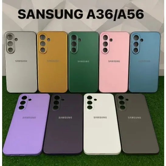 CAPA CASE CAPINHA PREMIUM P/SAMSUNG A36/A56 5g INTERIOR AVELUDADO AG-GLASS PHONE CASE LUXO ELEGANTE