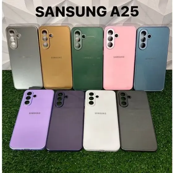 CAPA CASE CAPINHA PREMIUM P/SAMSUNG A25 5g INTERIOR AVELUDADO AG-GLASS PHONE CASE LUXO ELEGANTE MODA