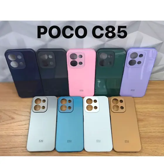 CAPA CASE CAPINHA PREMIUM XIAOMI POCO C85 INTERIOR AVELUDADO AG-GLASS PHONE CASE LUXO PROTEÇÃO MODA