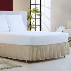 Saia para Cama Box Casal Padrão 1 Elástico Ajustável Micropercal Babado Franzido