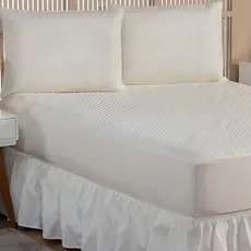 Kit Protetor Impermeável Capa Lençol com Portas Travesseiros e Saia Box Babado Todos os Tamanhos