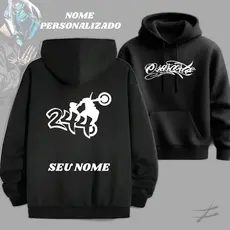 Moletom Osascorte Personalizado Com Nome Grau 244 Blusa de Frio Masculina Casaco Flanelado Com Capuz