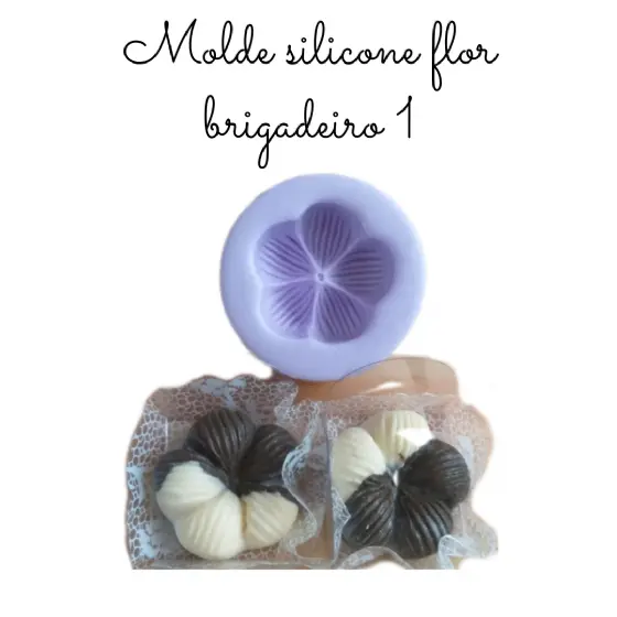 MOLDE SILICONE FLOR BRIGADEIRO 1