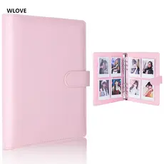 Pasta De Cartão Fotográfico A5 Kpop Com 25 Pacotes De Páginas De 4 Bolsos , Álbum Coletor A5 De 6 Anéis 200 Compartiment