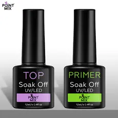 Top Coat e Primer Ácido de Secagem Rápida Unhas Acrigel Gel Finalizador de Unha Profissional