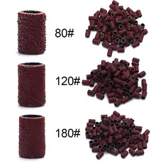 100 Lixas Refil para Motor Elétrico Manicure Pedicure Salão Manutenção de Unhas de Gel Acrigel Porcelana