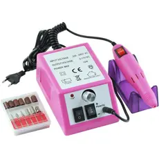 Lixa Lixadeira Elétrica Unha Profissional Motor Caneta Mercedes Bivolt Kit Brocas Gel