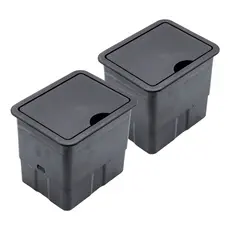 2 Uni Caixa De Tomada Para Embutir Mesa Escritorio 2 Tomadas