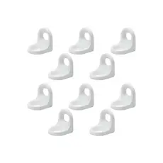 10 Uni Suporte Cadeirinha Cantoneira Para Prateleira 2 Furos