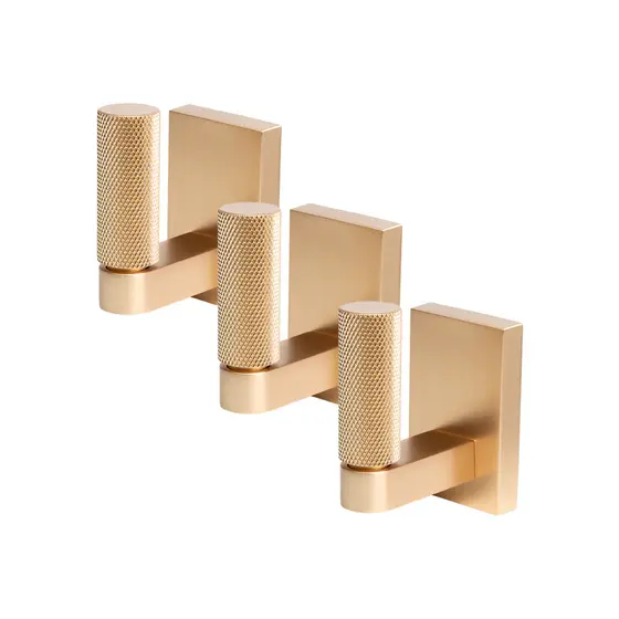 3x Cabides de Metal Para Banheiro e Closet Toalha Roupa Bolsa